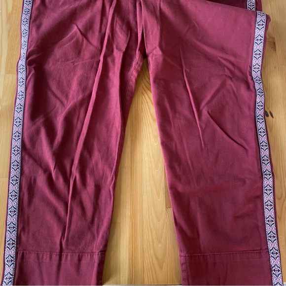 NWOT Anthropologie Tapered Side Stripe Pants - Picture 8 of 16